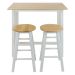 Casual Home White Solid Wood Breakfast (Set) w/ 2-Chairs