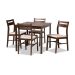 Baxton Studio Lovy 5-Piece Beige Dining (Set)