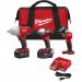 Milwaukee M18 18-Volt Lithium-Ion Cordless Combo Tool Kit (3-Tool) with (2) 3.0 Ah Batteries