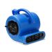 B-Air 1/4 HP Air Mover Blower Fan for Water Damage Restoration Carpet Dryer Floor Home and Plumbing Use in Blue