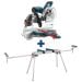 Bosch 15 Amp Corded 10 in Dual-Bevel Sliding Glide Miter Saw with 60-Tooth Carbide Saw Blade and Bonus Folding-Leg Stand