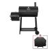 Royal Gourmet Charcoal Grill w/ Offset Smoker in Black Plus A Cover