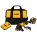 DEWALT FLEXVOLT 60-Volt MAX Lithium-Ion Cordless Brushless 4-1/2 in. Angle Grinder with Battery 2Ah, Charger and Contractor Bag