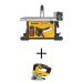 DEWALT 15 Amp Corded 8-1/4 in. Compact Jobsite Tablesaw w/ 20-Volt MAX XR Cordless Brushless Jigsaw (Tool-Only)