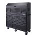 Husky Heavy-Duty 56 in. W 23-Drawer, Deep Combination Tool Chest and Rolling Cabinet Set in Matte Black