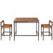 Costway Patio Rattan Wicker Bar Dining Furniture (Set)(Set of 3)
