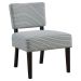 HomeRoots - Jasmine Blue/ Grey Foam Accent Chair
