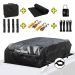 Mockins 25 cu. ft. Waterproof Rooftop Carrier Bag Capacity Storage Roof Bag Use With Or Without Racks/Bars Accessories Included
