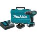 Makita 18 Volt Lithium Ion 1 2 in Compact Cordless Hammer Driver Drill Kit with two Batteries 2 0 Ah  Charger and Hard Case