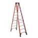 Werner 10 ft. Fiberglass Step Ladder with 300 lb. Load Capacity Type IA Duty Rating