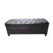 Noble House Juliana Tufted Brown PU Leather Storage Bench