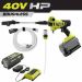 RYOBI 40-Volt HP Brushless EZClean 600 PSI 0.7 GPM Cold Water Power Cleaner w/ 2.0 Ah Battery and Charger