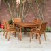 Amazonia Arizona Eucalyptus Wood 7-Piece Rectangular Patio Dining Set