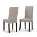 Simpli Home - Acadian Light Beige Parson Dining Chair (Set of 2)