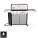 Weber Genesis S-435 4-Burner Natural Gas Grill in Stainless Steel w/ Side Burner