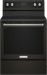 KitchenAid - 6.4 Cu. Ft. Self-Cleaning Freestanding Electric Convection Range - Black stainless steel