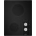 Whirlpool 15 in. Ceramic Glass Electric Cooktop in Black with 2 Elements