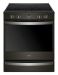 Whirlpool - 6.4 Cu. Ft. Self-Cleaning Slide-In Electric Convection Range - Black stainless steel