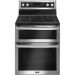 Maytag 30 in. 6.7 cu. ft. Double Oven Electric Range with Convection Oven in Fingerprint Resistant Stainless Steel