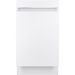 GE - Profile Series 18" Top Control Built-In Dishwasher with Stainless Steel Tub - White