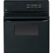 GE - 24" Built-In Single Electric Wall Oven - Black on Black