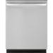 GE - 24" Top Control Built-In Dishwasher with Stainless Steel Tub - Stainless steel