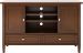 Simpli Home - Warm Shaker Rustic Wide TV Media Stand for Most TVs up to 50" - Russet Brown