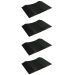 Park Smart Solid PVC 10 in. Wide Small Vehicle Tire Saver Ramps (Set of 4)