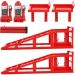 Unbranded (2 Pack) Car Ramps, 5T 12,000 Lbs Hydraulic High Lift Service Automotive Car Lift