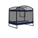 Clihome 4 x 6 ft. Rectangular Trampoline with Safety Net Swing and Horizontal Bar 220 lbs. Capacity for Kids Adults