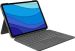 Logitech - Combo Touch iPad Pro 11in. (1st, 2nd, and 3rd Generation) Keyboard Case, Backlit Keyboard, Trackpad - Oxford Gray