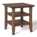 Simpli Home - Acadian End Table - Rustic Natural Aged Brown