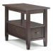 Simpli Home - Warm Shaker Narrow Side Table - Tobacco Brown