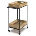 Simpli Home - Simons SOLID MANGO WOOD Industrial Contemporary 24 inch Wide Bar Cart - Natural