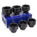 Stark 1 in. Drive Jumbo Shallow Impact Cr-Mo Steel SAE Socket Set w/3-1/4 in. to 4 in. Socket Size and Carrying Case (6-Piece) 35103