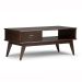 Simpli Home Draper Mid Century Coffee Table - Medium Auburn Brown