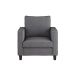 CorLiving Georgia Fabric Accent Chair Grey