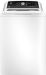 GE - 4.5 cu ft Top Load Washer with Water Level Control, Deep Fill, Quick Wash, and Glass Lid - White on White