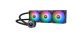 Thermaltake - TH420 ARGB Sync V2  AIO CPU Liquid Cooler - Mirror Rotating Cap Design - 420mm Radiator - Three 140mm ARGB PWM Fans - Black