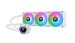 Thermaltake - TH360 ARGB Snow Sync V2 360mm Radiator AIO CPU Liquid Cooler (3x 120mm ARGB PWM Fans) with Mirror Rotating Cap Design - Snow