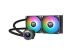 Thermaltake - TH240 ARGB Sync V2 240mm Radiator AIO CPU Liquid Cooler (2x 120mm ARGB PWM Fans) with Mirror Rotating Cap Design - Black