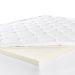 Serta - 4-inch Layered Luxury Memory Foam Mattress Topper California king - off-white