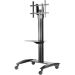 Peerless-AV - SmartMount Flat Panel Cart For 32" to 75" displays - Black