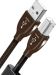 AudioQuest - 2.5' USB A-to-USB B Cable (Black/Coffee)