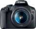 Canon - EOS Rebel T7 DSLR Video Camera w/ 18-55mm Lens - Black