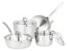 Viking - Contemporary 7-Piece Cookware Set - Stainless Steel