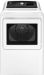 GE - 7.4 cu. ft. Top Load Gas Dryer with Sensor Dry - White on White