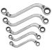 GEARWRENCH Metric S Shape Reversible Double Box Ratcheting Wrench Set (5-Piece) 85299