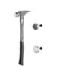 Stiletto 15 oz. TiBone Smooth Face with Curved Handle with TiBone Milled and Steel Replacement Face (3-Piece) TIB15SC-TIB-MR-TIB-SR