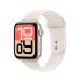 Apple Watch SE 3 (GPS+Cellular) 44mm Aluminum Case with Starlight Sport Band - M/L - Starlight - (2025)